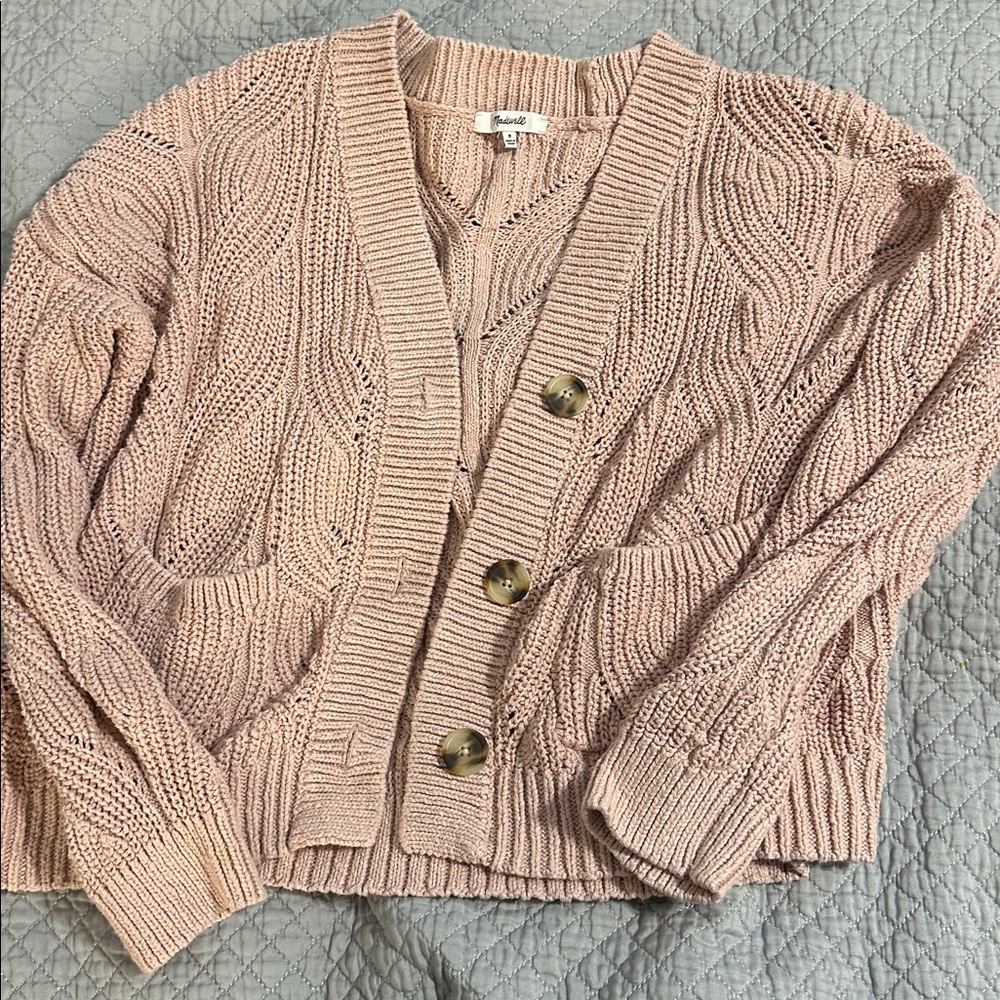 Madewell Pink Knit Sweater